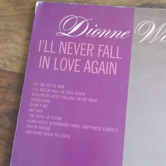 Dionne Warwick I'll never Fall in Love again lp - Picture 2 of 5